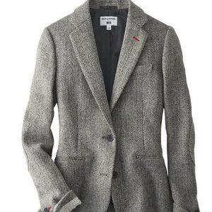 NEW Uniqlo x Ines de la Fressange wool tweed grey suit with pant